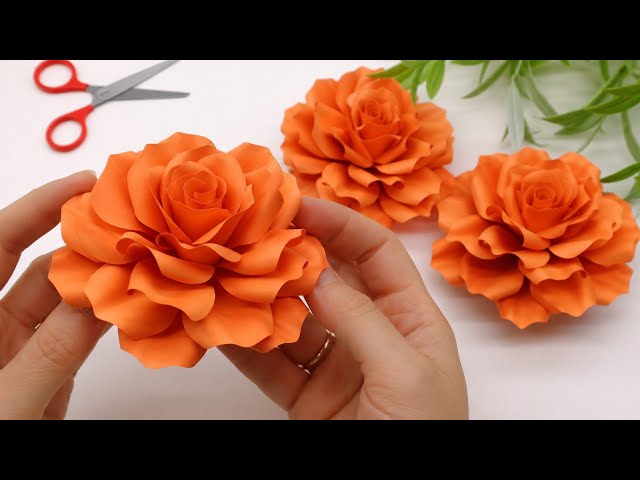 🌹 DIY PAPER ROSE 🌹 Making Paper Flowers