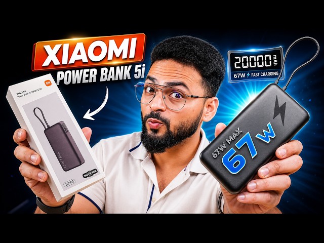 Xiaomi Power Bank 5i 🔥 | 67W Fast Charging ⚡️ | Mobile & Laptop Power Bank 🚀