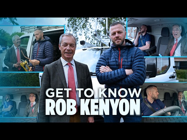 Nigel Farage meets Cllr Rob Kenyon.