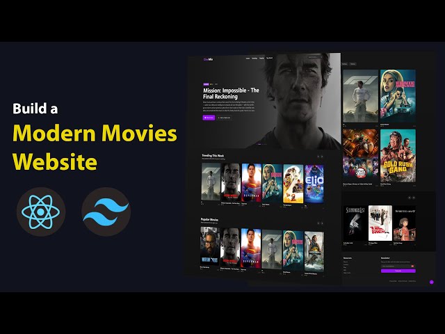 Build a Movies Website Using React and Tailwind CSS