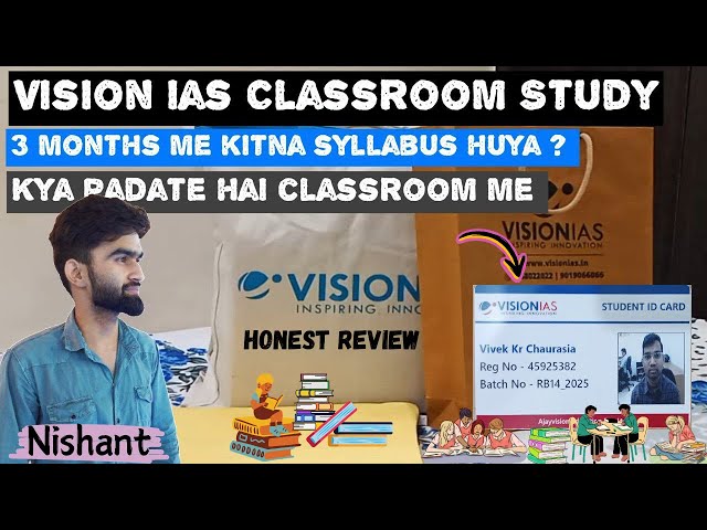 Vision IAS Classroom review 2024-25 | UPSC Booklist | UPSC Coaching Review | UPSC With Nishant
