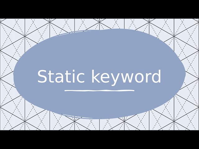 Java interview questions | static keyword [Answers with examples]