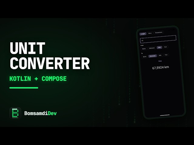 ASMR Coding — Unit Converter in Kotlin & Jetpack Compose (no talking)