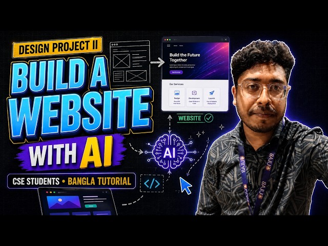 Build a Website with AI | Design Project II for CSE Students | Bangla Tutorial
