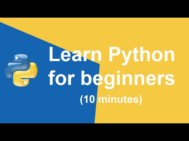 Python Basics for beginners (part 1) learn it in 10 minutes