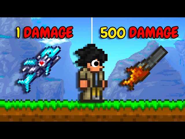 Terraria, But ALL Guns Deal RANDOM Damage...