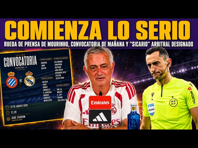 💥 ESPECTACULAR RUEDA DE PRENSA DE MOURINHO EN LA PREVIA DEL RCD ESPANYOL vs REAL MADRID