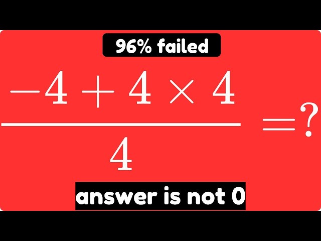 Why all genius failed for basic math problem, simple person can solve| still 96% failed to solve it