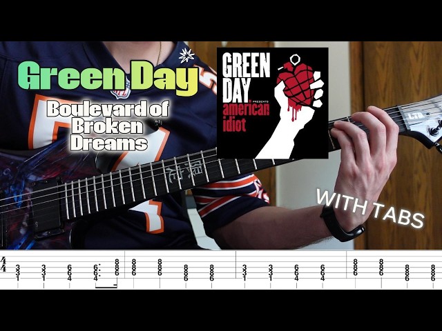 Green Day - Boulevard of Broken Dreams Guitar Tutorial (Beginner Lesson) + TABS
