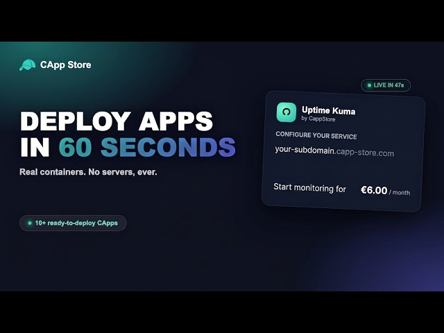 CApp Store – Deploy Open Source Cloud Apps in One Click