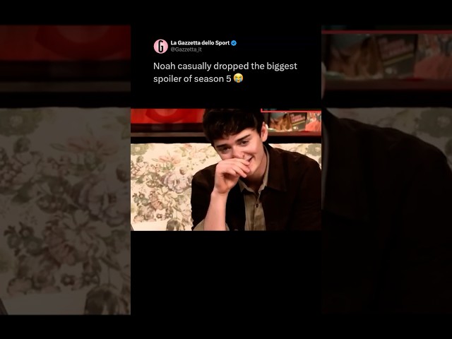 Noah Schnapp casually dropped the biggest spoiler of Stranger Things season 5 😭🩸