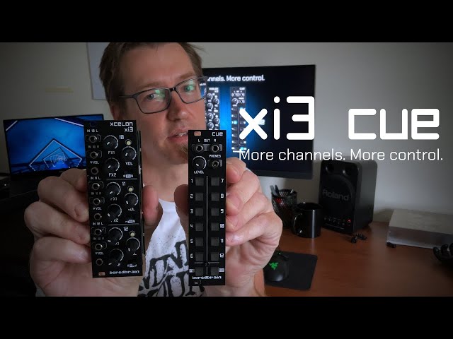 Boredbrain Xi3 and Cue brief introduction (Xcelon eurorack mixer expanders)
