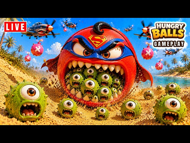 🔥 HUNGRY BALLS GAMEPLAY: The Pressure Never Lets Up!