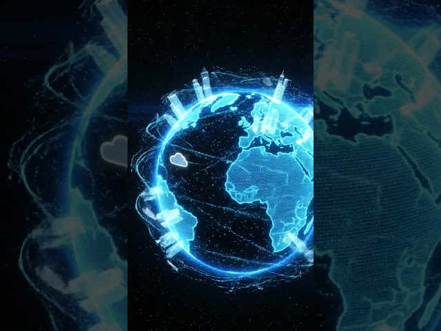 How the Digital World Is Connected 🌐 | Cloud Computing & Global Data Flow #technology #robot #ai