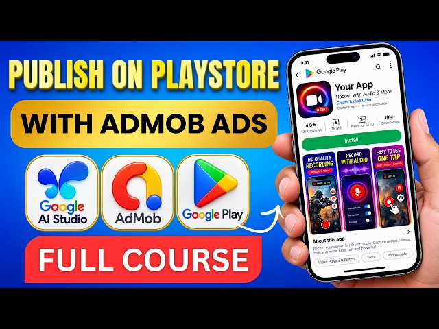 Build Android App and PUBLISH on Playstore using AI - FULL COURSE 2026