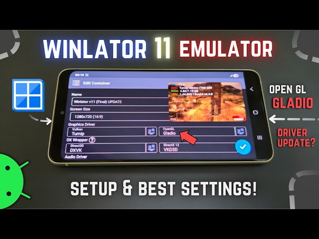New Winlator 11 Emulator UPDATE on Any Android - Setup & Best Settings!