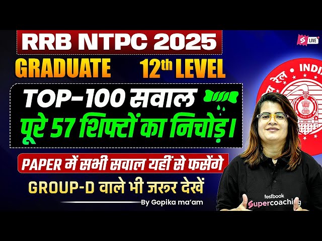 RRB NTPC 2026 | NTPC Maths Previous Year Question Paper | NTPC Maths Paper Graduate+Level  12 Level