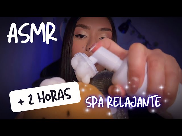ASMR 2 HORAS DE SPA + LIMPIEZA FACIAL + MASAJES (DUERME PROFUNDAMENTE)