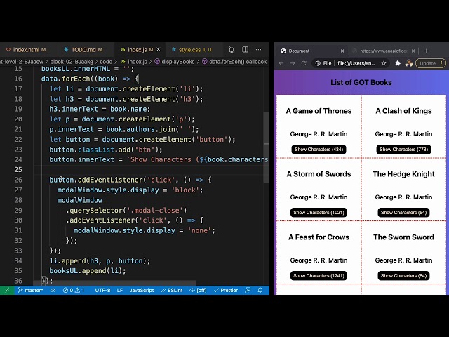 Build a Game of Thrones Books App with Fetch and Promise.all
