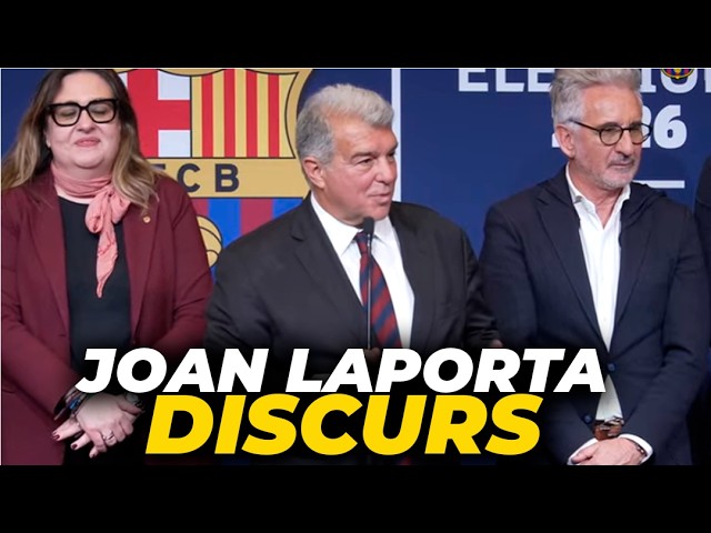 JOAN LAPORTA, DISCURS COMPLET després de ser escollit PRESIDENT del FC BARCELONA | Eleccions Barça