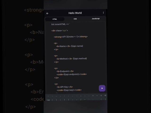 API Management System — HTML, CSS & JavaScript.#html #css #javascript #htmlcssjavascript #coding sjs