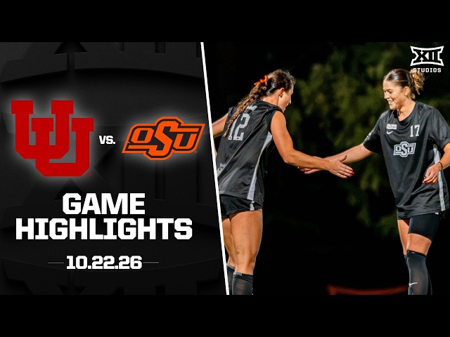 Utah vs. Oklahoma State Highlights (10.22.26) | 2026 Big 12 Women's Soccer
