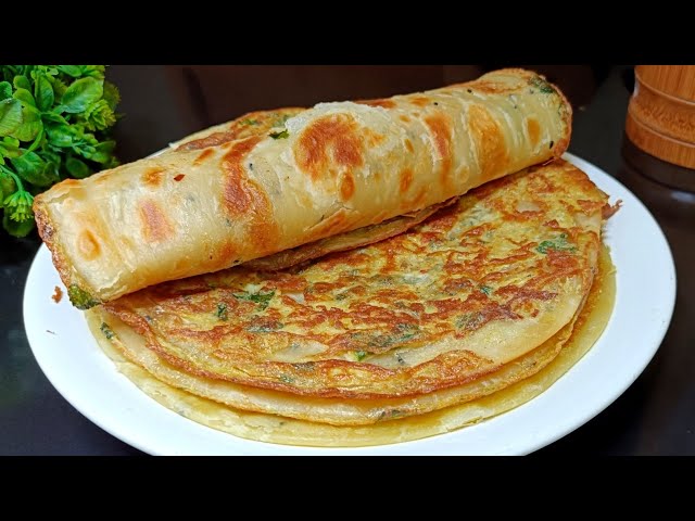 Egg Paratha Recipe | BreakfastRecipe | Liquid Dough Nasta | Egg Roll Recipe
