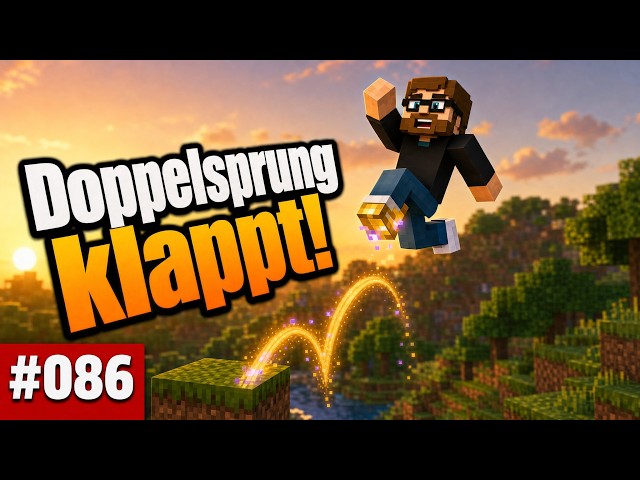 Double Jump Enchantment on Golden Boots⛏️ | Minecraft Let's Play #086