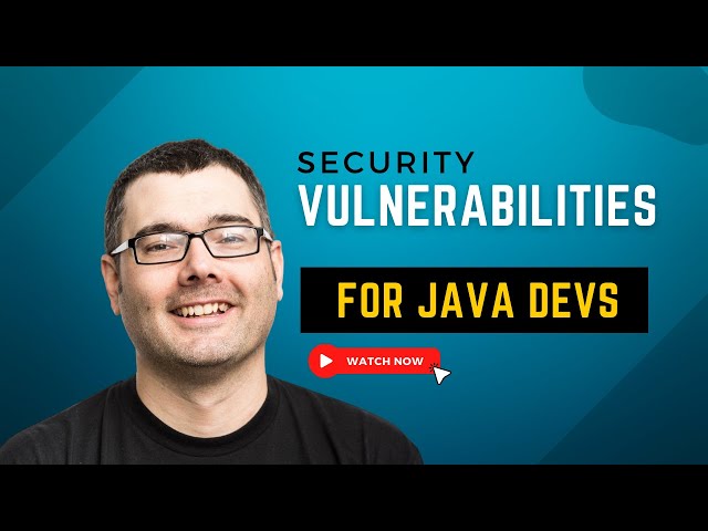 Brian Demers: Security Vulnerabilities for Java Developers