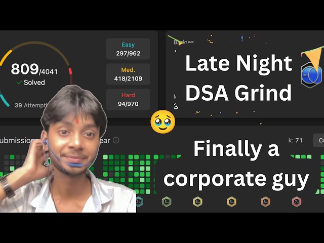 Let's Build a StartUp 🚀 | Late Night DSA Grind 🧿🚀 | LIVE 🔴