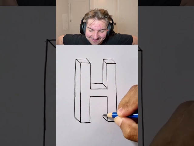Cómo dibujar la letra H 😳