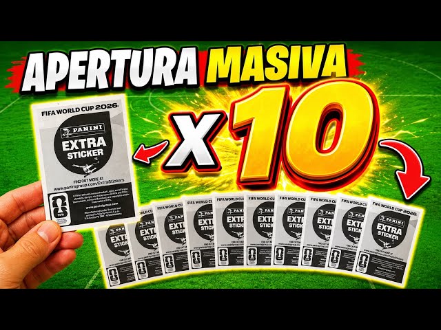 APERTURA MASIVA de EXTRA STICKERS Nunca antes vista 🔥Album Panini Mundial 2026