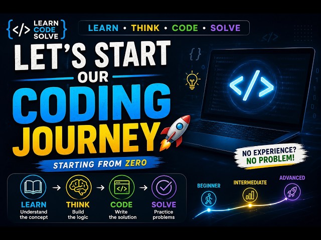 Let’s Start Our Coding Journey 🚀 | LearnCodeSolve