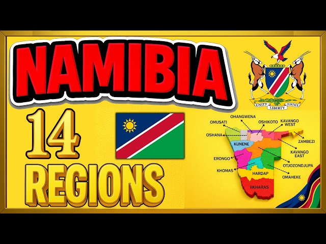 Namibia Map Explained 🇳🇦 | 14 Regions of Namibia #namibia