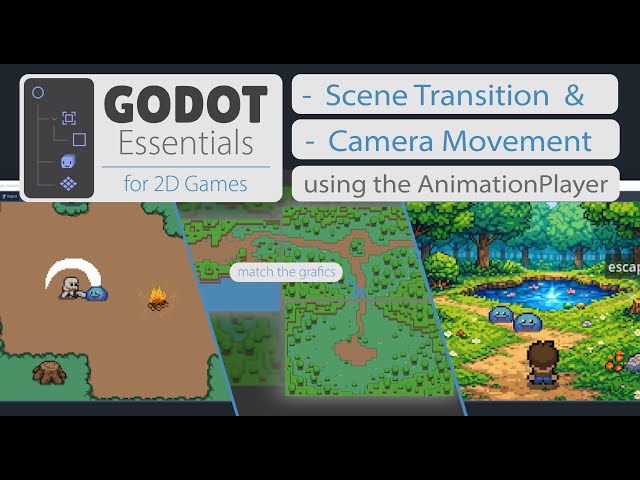 Godot Essentials – Cinematic Scene Transitions & Camera Movement using the AnimationPlayer