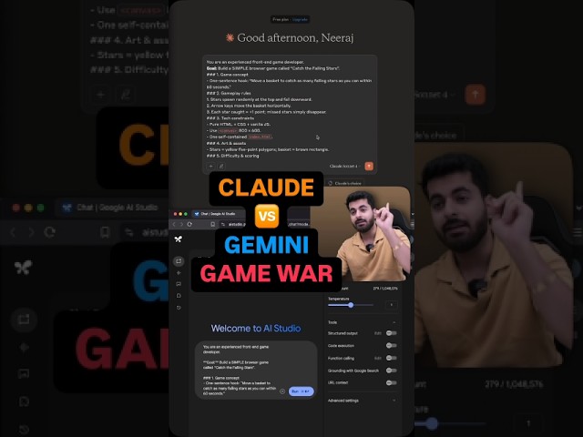 Google Gemini 2.5 pro vs CLAUDE 4. #coding #programming #gemini #claude4 #comparison #ai