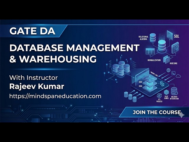 GATE DA | DBMS - Functional Dependency and Candidate Keys | Mindspan Education | Rajeev Kumar