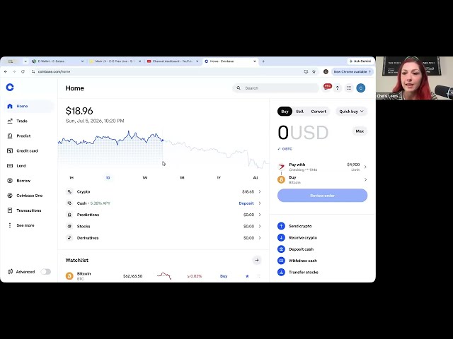 Wire Transfer thru Coinbase to E-Estate without road bumps