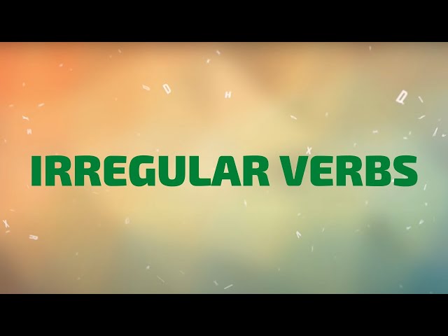 Irregular Verbs | Learn All Irregular Verbs in One Song