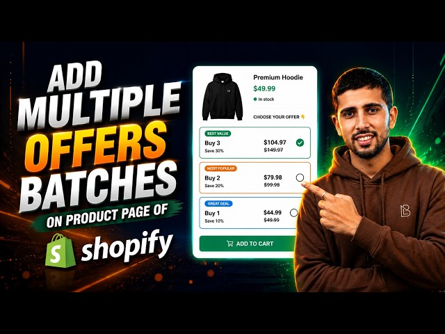 Add Multiple Offers on Shopify Product Page | Boost Sales & Conversions