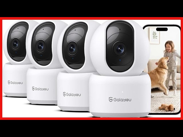 GALAYOU 2K Indoor Security Cameras: Clear Views & Real-Time Alerts
