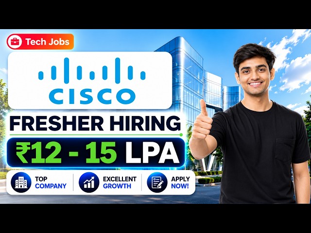 🔥 Cisco Off-Campus Hiring | Software engineer + AI Engineering Internship