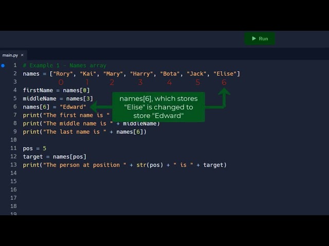 National 5 Software Development  - Arrays