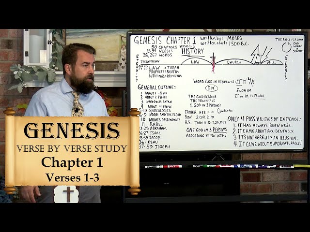 The Book of Genesis 1:1 to 3 The Creation #creation #jesusisgod
