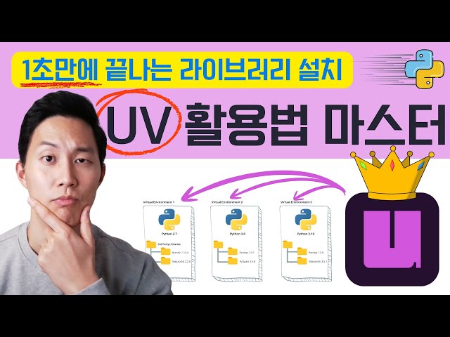Python 환경 관리 끝판왕: pip보다 100배 빠른 UV 알아보기!