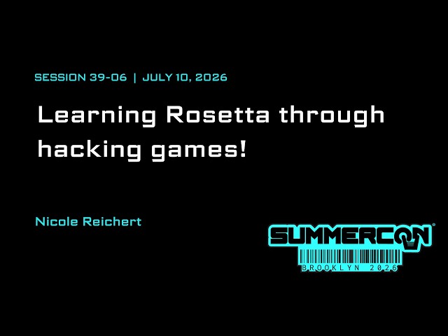 Learning Rosetta through hacking games!