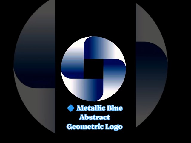 🔥 Metallic Blue Loop Design | CorelDRAW Tutorial | Professional Logo Design