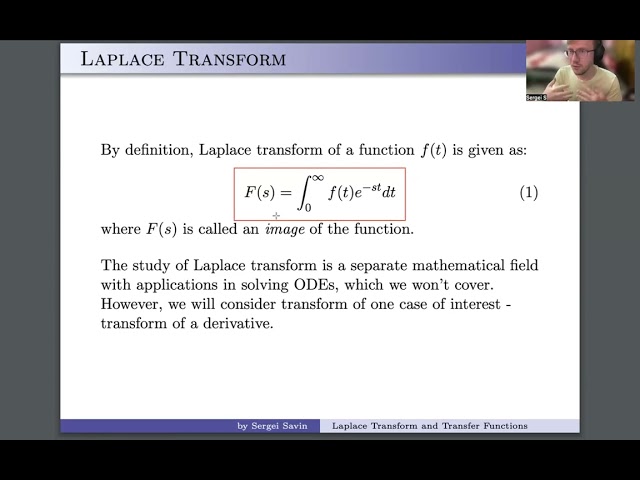 Control Theory 2025, lecture 4 | Laplace, Transfer Functions
