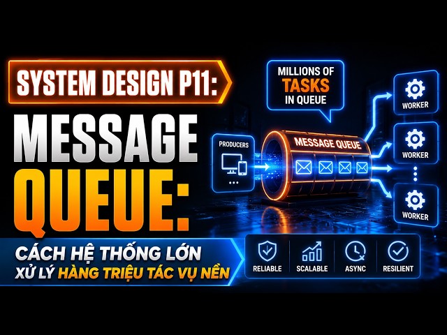 Message Queue: bí mật khiến hệ thống phản hồi nhanh dù việc còn rất nhiều | System Design P11