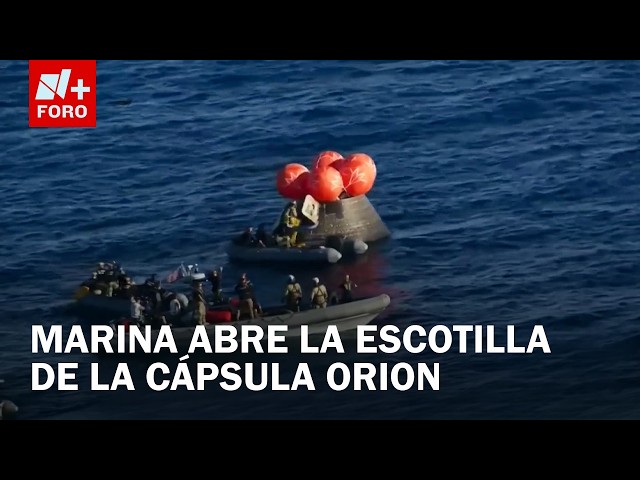 Orion Capsule Hatch Opened: Astronaut Extraction Begins